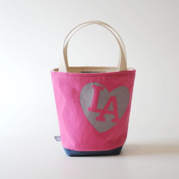 Mini Tote, I love LA All Pink